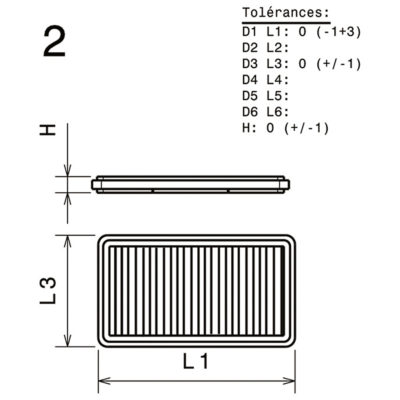 Green - Car Air Filter - P950316 - Image 2
